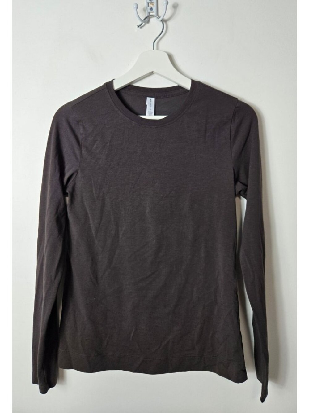 Athleta Outbound Top Size XS Long Sleeve Pullover Shirt Coffee Brown